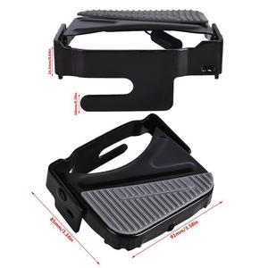 Pédales arrière antidérapantes en acier pour vélo, repose-pieds de sécurité pour enfant, siège arrière - Product Image 6