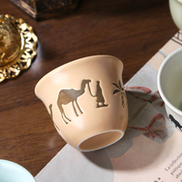 Ensemble de tasses à expresso en céramique personnalisées vintage, boîte cadeau, tasses turques arabes Kawa Cawa