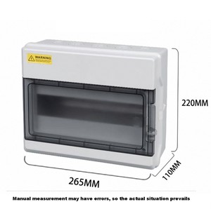 12 Way Custom HV Series IP65 Waterproof Distribution <b>Box</b> 4 to 36 Way Electrical Enclosure OEM Support Distribution <b>box</b> - Product Image 2