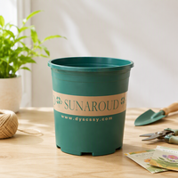 Pot Bunga PP Bentuk Meruncing Terintegrasi dengan Alas dan Lubang Drainase, Finishing Matte, Untuk Penggunaan di Lantai, Cocok untuk Pusat Perbelanjaan, Berkebun di Rumah, Ukuran Besar