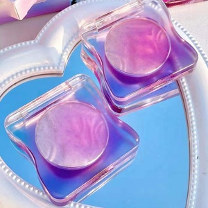 Iluminador de maquillaje facial, resaltador de maquillaje en polvo comprimido, muestra gratis - Product Image 1