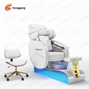 Großhandel Innovative Pediküre-Stationen mit Mehreren Funktionen Spa-<span class=keywords><strong>Salon</strong></span>-Möbel Brauner Massage-Pediküre-Stuhl - Product Image 2