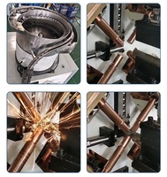 Nouvelle machine de soudage par points automatique Junwei pour tubes à écrous, 380V 50KVA, haute efficacité, soudeuse multipoints, épaisseur max. 2mm, garantie 1 an