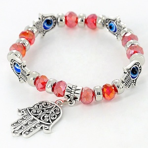 MECYLIFE Großhandel Türkisches Amulett-Schmuckarmband <span class=keywords><strong>Fatima</strong></span> <span class=keywords><strong>Hand</strong></span> Anhänger Perlenarmband <span class=keywords><strong>Hamsa</strong></span> Armband - Product Image 5