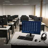 Solusi Laboratorium Bahasa Cloud Terminal Mini PC Monitor Komersial Headset Audio Dengan Perangkat Lunak Pengajaran Interaktif