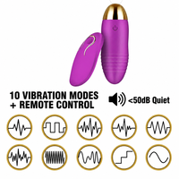 Vibrateur œuf télécommandé sans fil, 10 modes de vibration, stimulateur clitoridien et point G, jouet pour adultes, masseur pour femmes, CE RoHS