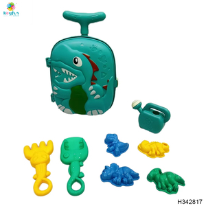 Ensemble de 8 jouets créatifs de <span class=keywords><strong>sable</strong></span> de plage d'été en <span class=keywords><strong>plastique</strong></span> souple Trolley Case Safe Pool Durable Rake Excavator Outdoor Kids 'Play - Product Image 2