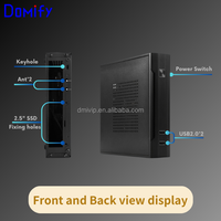 Boîtier PC de bureau Mini ITX personnalisable K05, design vertical fin, 2 ports USB avant, boîtier PC SFF durable en stock
