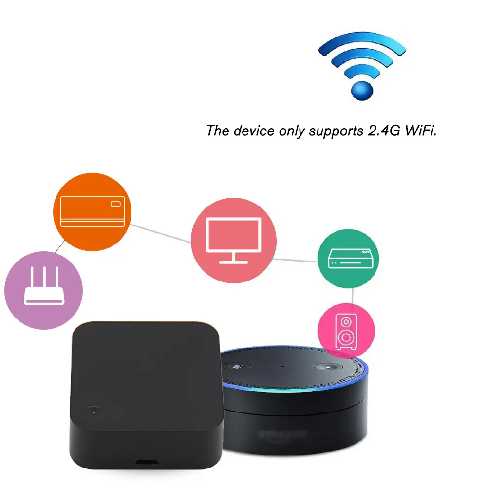 XZJ Tuya Wifi IR Control remoto para aire acondicionado TV Smart Home Infrarrojo Control remoto universal para Alexa Google Home
