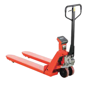 Chariot à palettes manuel TAYO STOCKY avec balance intégrée, capacité 2000 kg, levage hydraulique, fourches en acier thermolaqué, type standard étroit S - Product Image 3