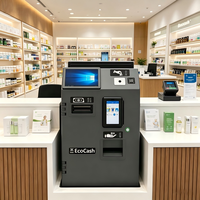 Terminal de paiement de pharmacie de bureau avec système de gestion de trésorerie et de récupération automatique de monnaie, solution d'intégration TPV pour le commerce de détail