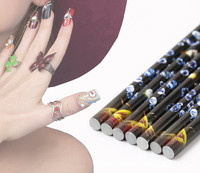 Crayons de cire pour ongles de 23 cm en gros + Stylo adhésif à diamants |   Outils de perçage pour nail art DIY