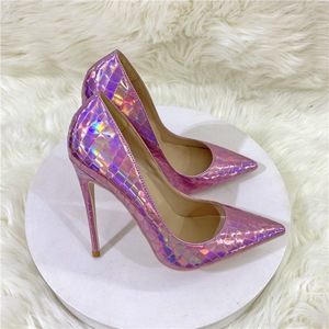 Pumps de luxe brillantes de haute qualité pour femmes, chaussures en cristal, sexy, jolies, talons hauts - Product Image 3