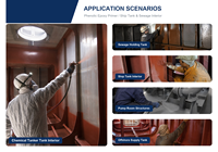 Primaire époxy phénolique WOLONG haute température, résistant aux acides et aux alcalis, pour l'intérieur des navires chimiques et des navires-citernes