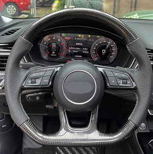 Fit <span class=keywords><strong>Audi</strong></span> B8 B8.5 S4 S5 RS5 S6 S7 Q5 Q7 A3 S3 Q3 A1 A4 A6 A6 A7 C6 C7 C8 <span class=keywords><strong>TT</strong></span> R8 MK2 MK3 in pelle di carbonio volante - Product Image 6