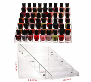 Acrylic <span class=keywords><strong>48</strong></span> Chai Của 6-Hai Lớp Sơn Móng Tay Rack,11.5X9.5X7.5 Inch, 1 Mảnh Sơn Móng Tay Trong Suốt Hiển Thị Trường Hợp - Product Image 2