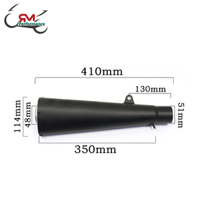 Silenciador Universal para motocicleta, Escape de 51mm para <span class=keywords><strong>Honda</strong></span> Cafe Racer HP4 Zx14 Zx10r NK400 <span class=keywords><strong>CBR</strong></span> Motor - Product Image 4