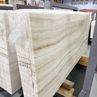 Dalles de marbre onyx blanc naturel du Pakistan, translucides et rétroéclairées, pour panneaux muraux et consoles de décoration intérieure moderne nordique