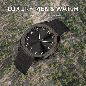 นาฬิกาควอตซ์อนาล็อกผู้ชายสุดหรู สไตล์แฟชั่น ตัวเลขแบบอารบิก สายซิลิโคน กันน้ำ สำหรับนักเรียนและเล่นกีฬา  รับสกรีนโลโก้ได้ - Product Image 2