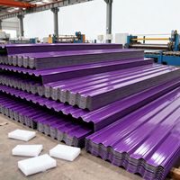 ASTM DX51D Farbstahl Verzinktes Wellblech Z10-Z29 Beschichtung 0,12-0,13mm Dicke für Lagerhallen-Dachkonstruktion