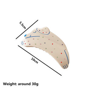 Accesorios de garra de <span class=keywords><strong>pelo</strong></span> de nuevo diseño coreano MIO, venta al por mayor, pinzas de garra de diamantes de imitación de acetato con forma de perro para mujeres y niñas - Product Image 2