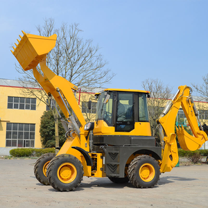 Minicargadora Amarilla Fengniao con Cucharón Delantero y Retroexcavadora, Neumáticos Grandes, Sistema Hidráulico, Alto Momento de Carga, Rexroth 48V 219W - Product Image 6