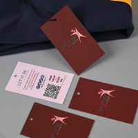 Étiquette volante en papier de luxe, étiquette volante pour accessoires de vêtements, étiquette volante pour Extension de cheveux personnalisée avec Logo imprimé
