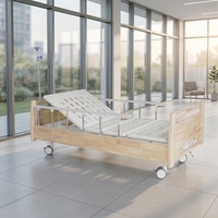 Lit d'hôpital manuel en acier robuste à double oscillation, lit médical multifonctionnel réglable de haute qualité pour patients