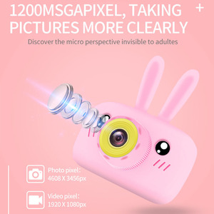 Karikatür tavşan <span class=keywords><strong>Mini</strong></span> çocuk kamera 1080 video X9S çocuklar kamera dayanıklı ve damla dayanıklı güvenlik oyuncak dijital kamera çocuklar - Product Image 5