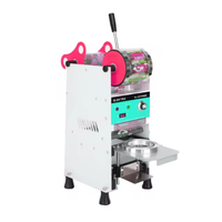 Machine à sceller les gobelets en plastique 220V, manuel électrique, machine à sceller les gobelets en papier Boba
