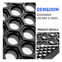 Moderne industrielle 10mm Gummi tür matte Einfache Entwässerung Hohl design für Heim fabriken Werkstätten Hotels Küchen für den Büro einsatz
