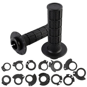 YHMOTO 22mm <b>Locking</b> Handle Grip Rubber Half Waffle for Honda CRF KTM SXF - Product Image 1