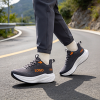 Chaussures de course athlétiques pour hommes personnalisées, haute qualité, tissu Fly Knit doux, antidérapantes, confortables, style décontracté pour la marche quotidienne