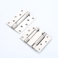 Charnière à ressort à double action en acier inoxydable, charnière à ressort à fermeture automatique bidirectionnelle pour portes de portail en fer