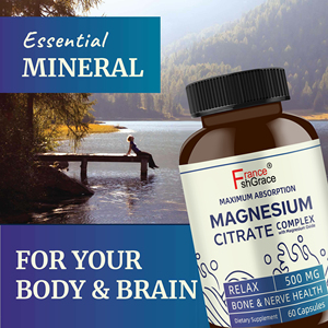 Extractos de plantas de complejo de citrato de magnesio orgánico apoya el estreñimiento y la salud del sueño Suplemento complejo de citrato de magnesio - Product Image 4