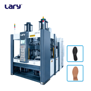آلة حقن النعال المطاطية LRS165-2ST سهلة الاستخدام بقوة 1650 كيلونيوتن وحجم حقن 850 مل لصناعة أحذية القماش والنعال المسطحة الكاجوال - Product Image 1