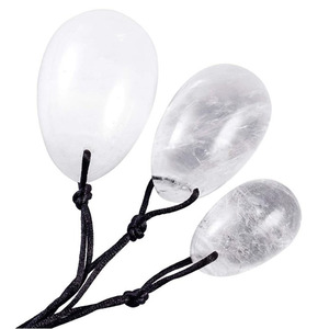 Polierte Kristalls tein quarz Yoni Eier und Perlen Edelstein Material für <span class=keywords><strong>Kegel</strong></span> Übung - Product Image 3