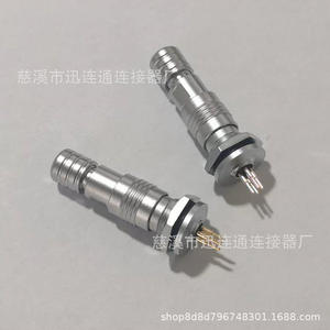 Connecteur circulaire Xunlian 5P Push-Pull à verrouillage automatique, fiche ronde miniature pour PCB, broches mâles, connexion rapide traversant le mur - Product Image 5