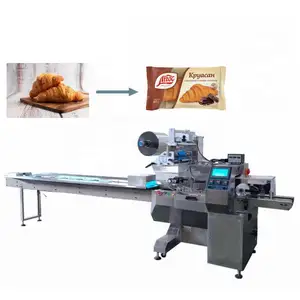 Popular Flow Wrapping Machine For Croissant Packed In Pillow Bag Type
