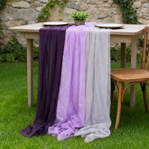 <span class=keywords><strong>Chemin</strong></span> <span class=keywords><strong>de</strong></span> <span class=keywords><strong>table</strong></span> en tulle fantaisie transparent blanc et vert sauge pour mariage en extérieur, tissu en mousseline pour la maison, banquet <span class=keywords><strong>de</strong></span> mariage romantique - Product Image 5