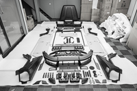 Pour mercedes-benz classe G W464 W465 G63 mise à niveau Kit de carrosserie Mansory en Fiber de carbone Style MSY pare-chocs avant et arrière passages de roue de capot
