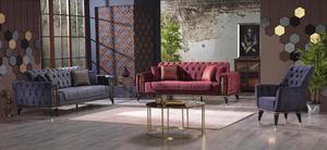 Juego de sofá Chesterfield moderno Talha, cama de madera y tela de alta calidad para sala de estar, muebles para el hogar - Product Image 5