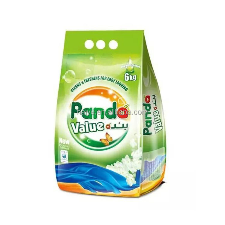High Quality PET/VMPET/PE Laundry Detergent Powder Sachet With Custom Print Washing Powder Packaging