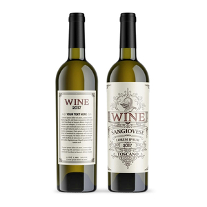 Nhãn rượu vang cổ điển nhãn bao bì thanh lịch cho rượu vang cao cấp và đồ uống có cồn - Product Image 6