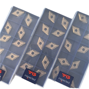 DNMG150408-UF YG3115 Triangle Tungsten Carbide Turning <b>Tool</b> Inserts HRC45 Hardness for CNC <b>Lathe</b> - Product Image 1