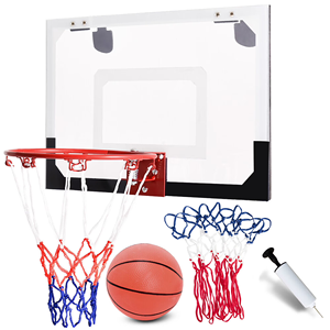 Mini Canestro da Basket da Interno da Appendere alla Porta o alla Parete, Set con Accessori Completi, Giocattolo per Bambini - Product Image 2