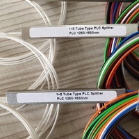 Module mini-splitter PLC 1x4 FTTH personnalisé en tube d'acier, SC/APC, 0,9 mm, monomode, gaine LSZH/PVC