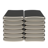 Magnet Neodymium N45 N48 N50, Magnet Ubin, Magnet Lengkung, Material Magnetik, Magnet N52, Lapisan Epoksi, Daya Tarik Besar