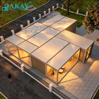 Villa préfabriquée AKAY, maisons modulaires préfabriquées, assemblage rapide, système d'eau et d'électricité dissimulé, maisons pour appartements et hôtels