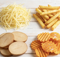 Commerciële Groente Fruitsnijmachine Elektrische Aanpasbare Aardappelgolfchips Snijmachine Wortelsnijder